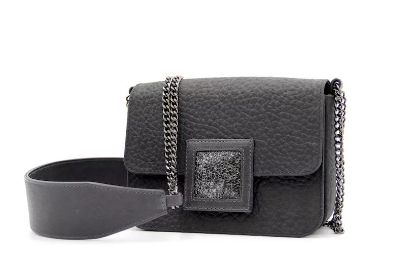 Jessica Cohen maroquinerie sac "Pavé" ardoise