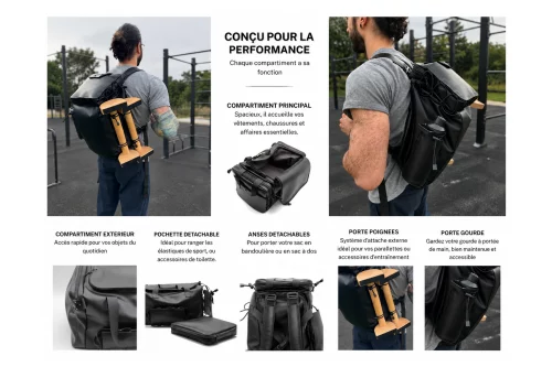 JESSICA COHEN MAROQUINERIE SAC DE SPORT