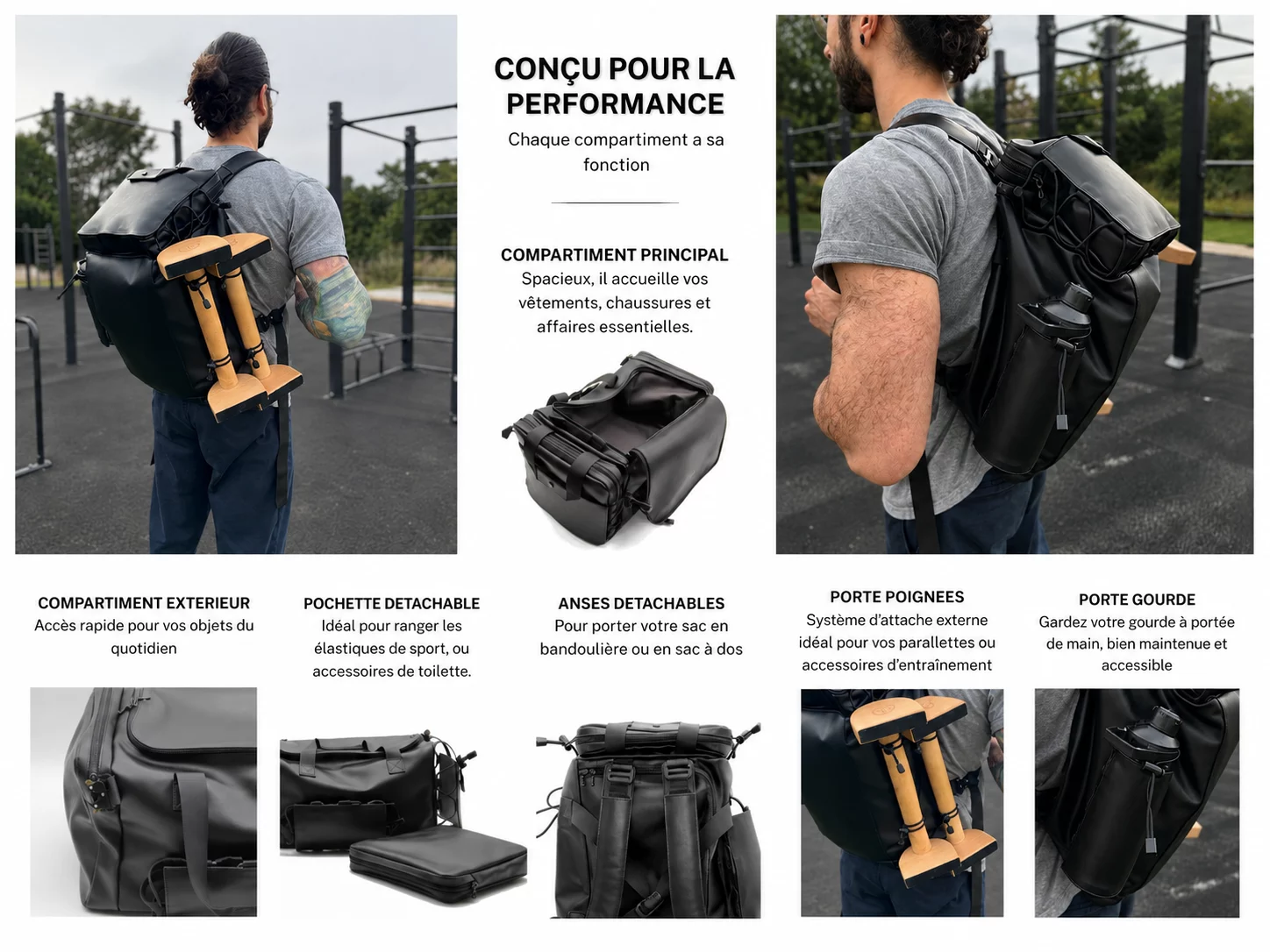 Jessica Cohen sport et voyage sac callisthénie